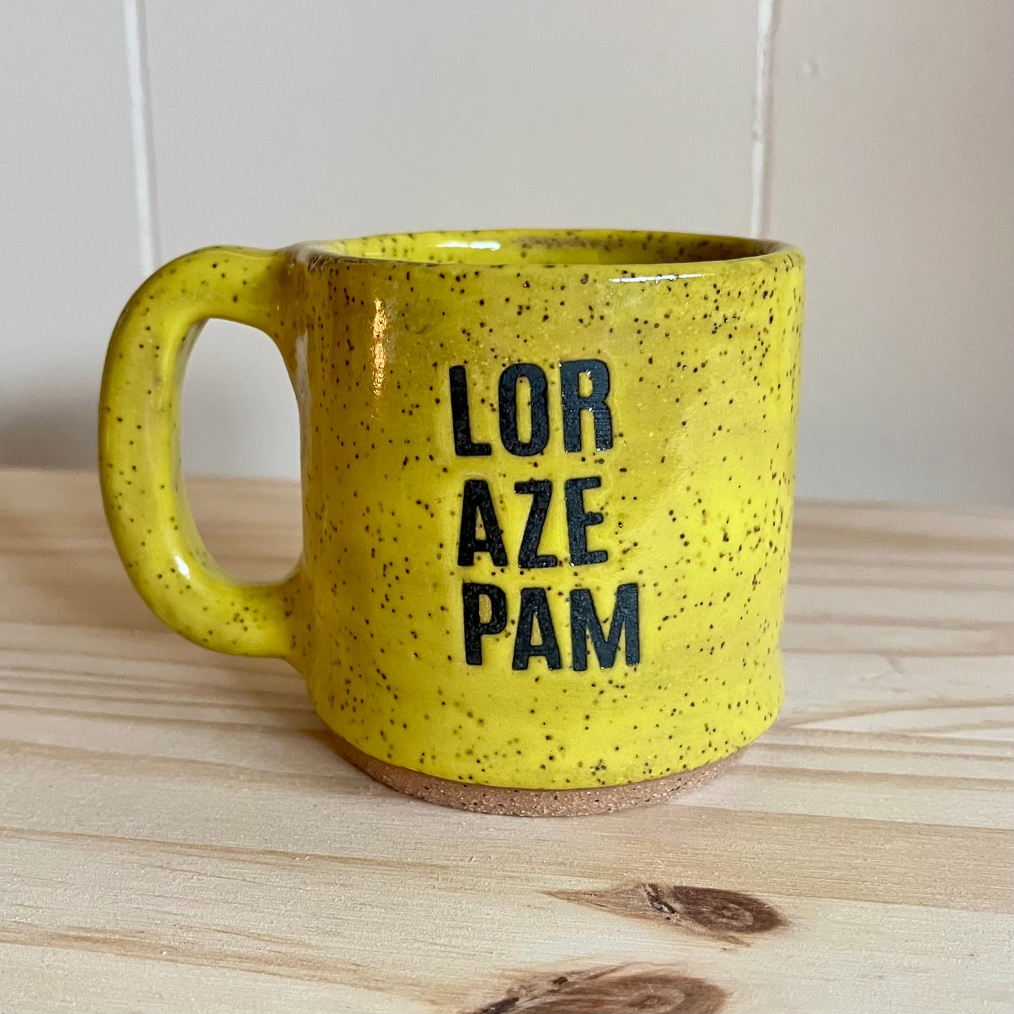 lorazepam mug - yellow