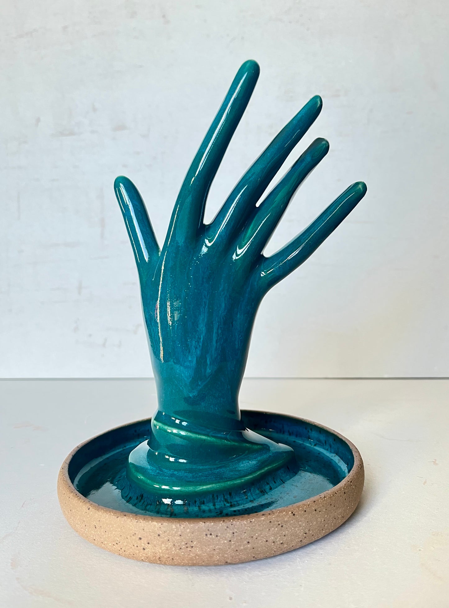 hand display/jewelry dish - turquoise