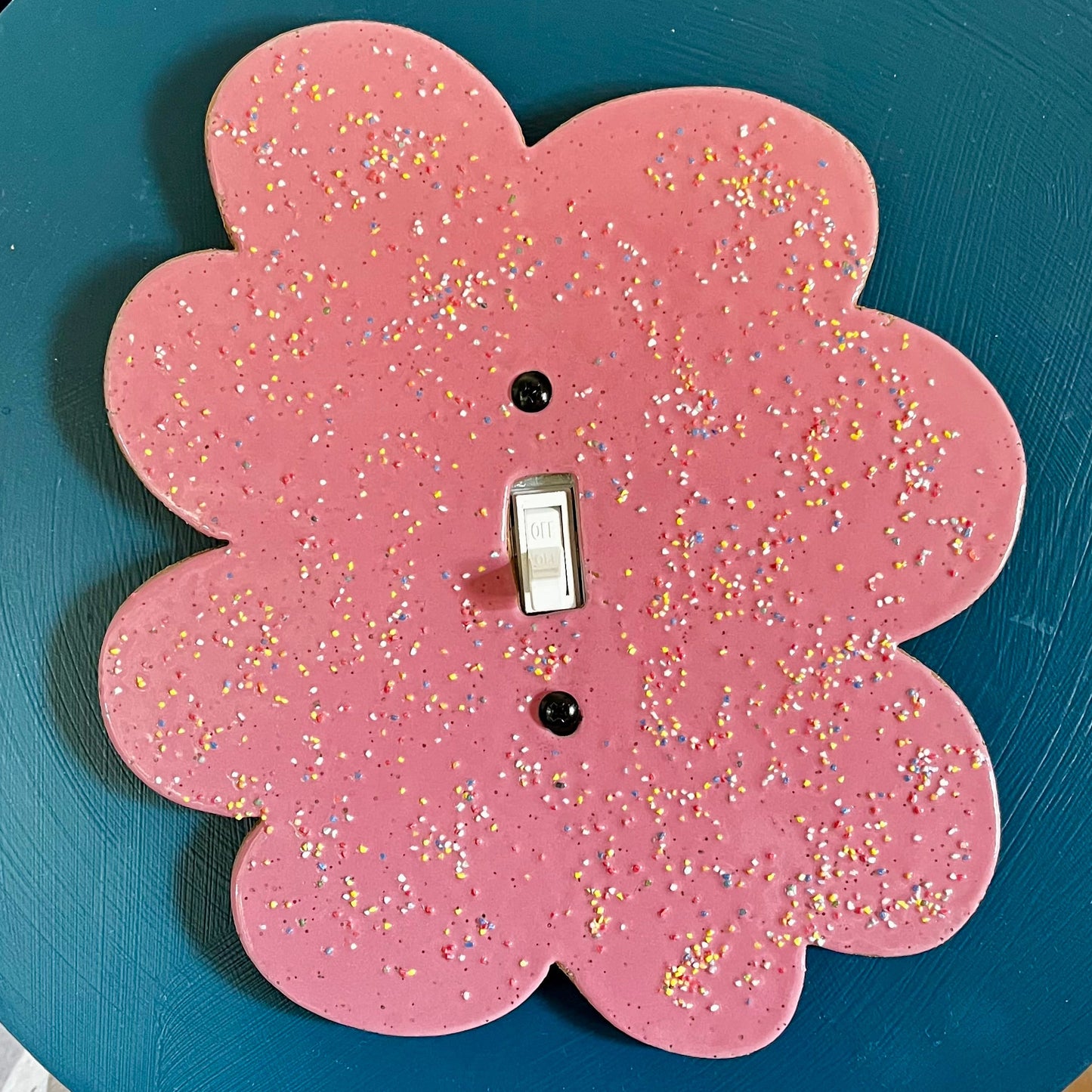 light switch cover - pink 2