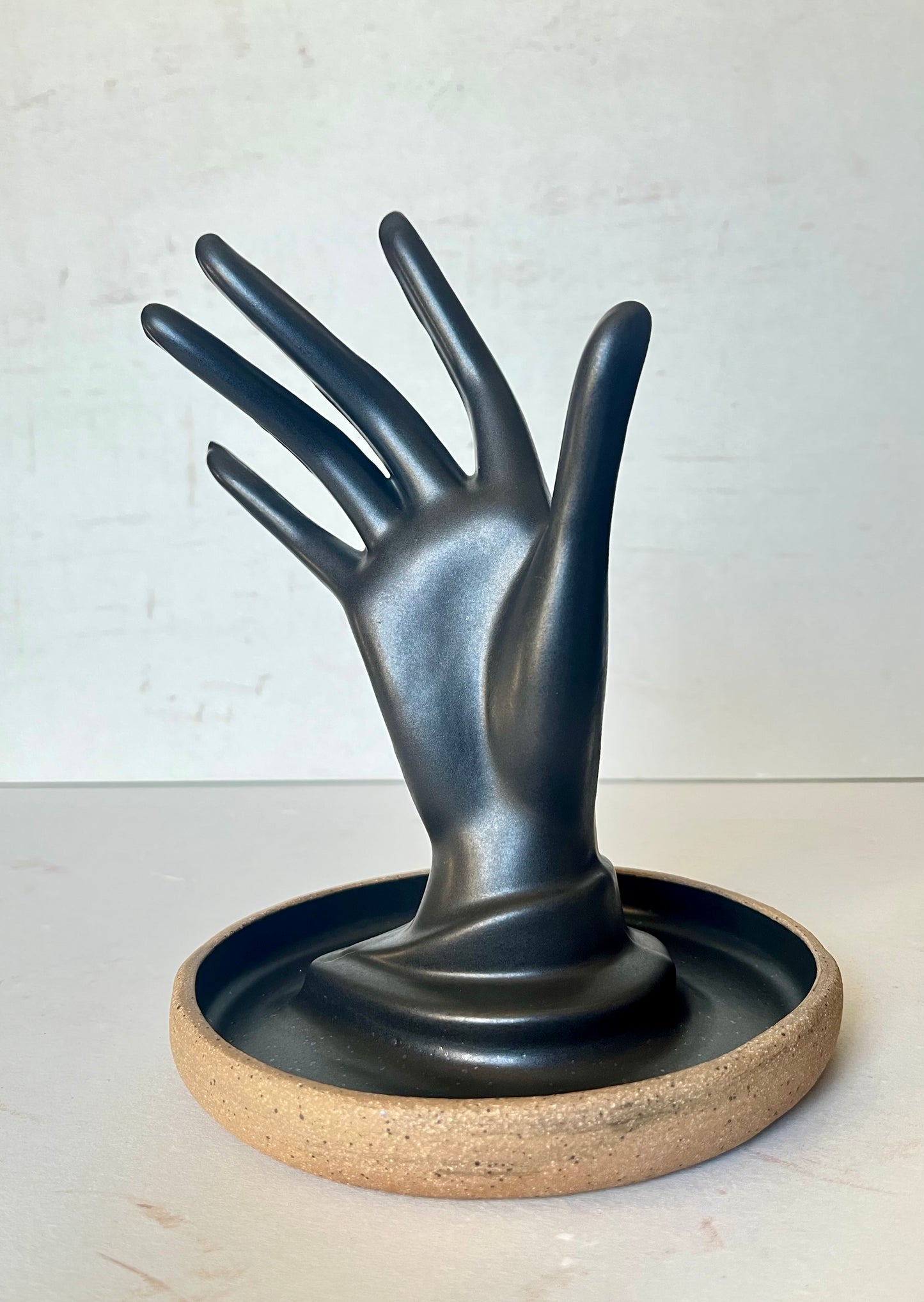 hand display/jewelry dish - satin black
