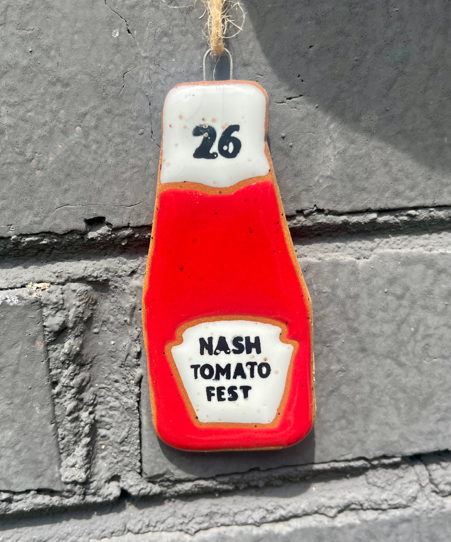 tomato fest 2026 ornament - ketchup