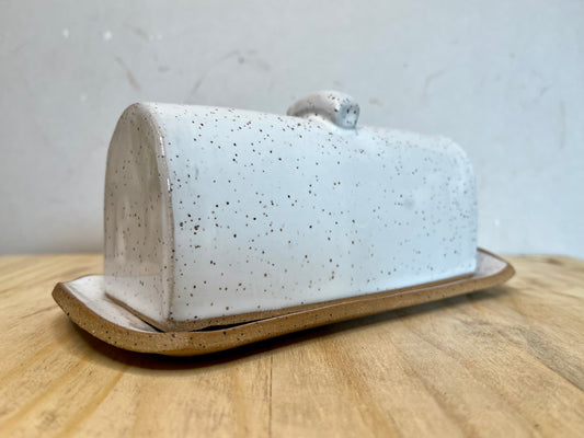 butter dish - white