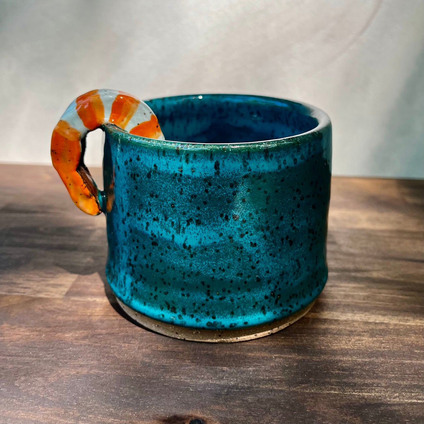 shrimp cocktail cup - turquoise