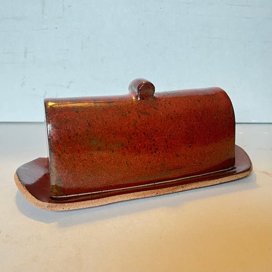 butter dish - red