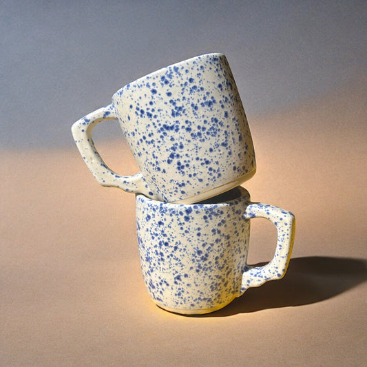 speckled small coffee mug - set of 2