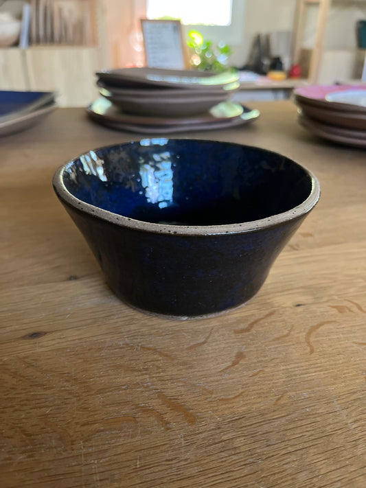 hand built bowl - dark blue 2