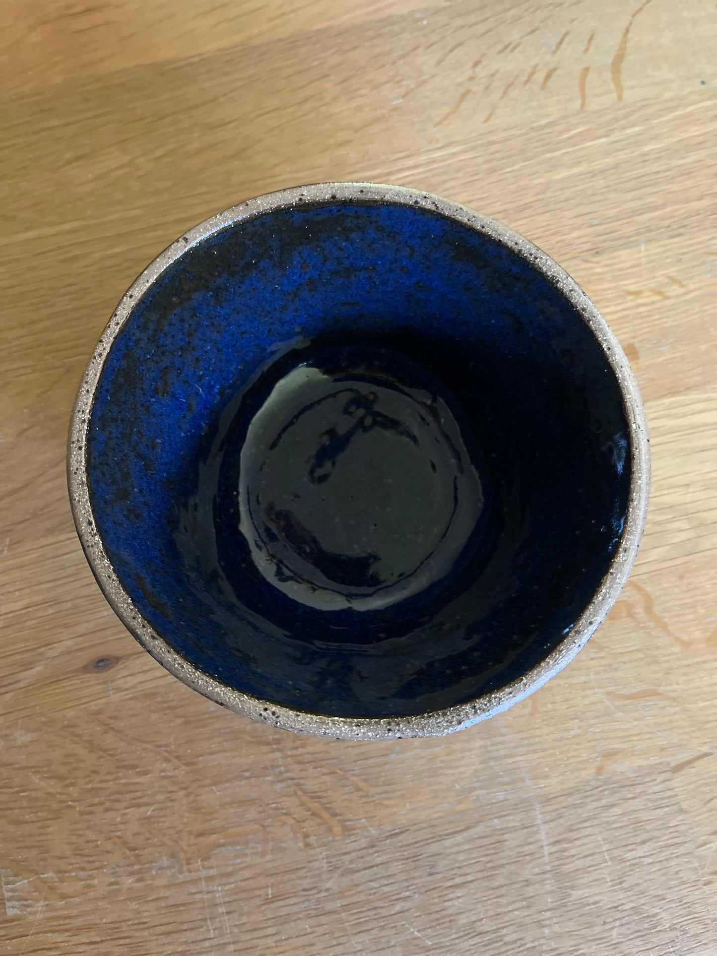 hand built bowl - dark blue 1