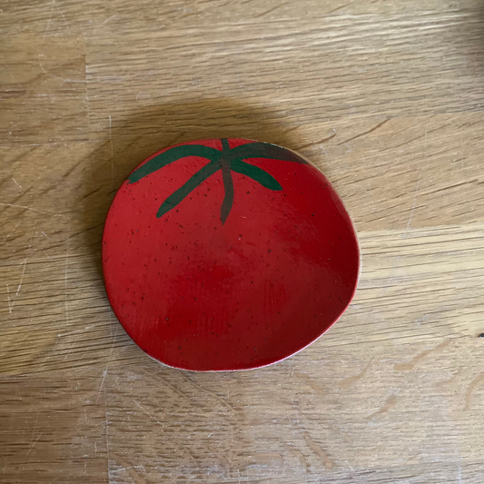 tomato spoon rest/tea bag rest